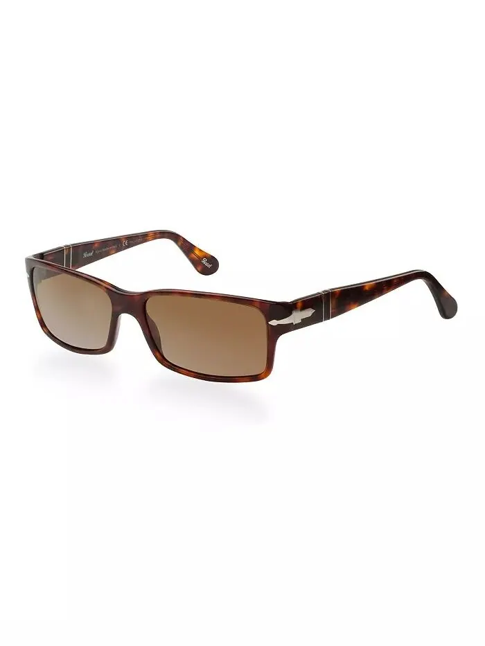 Мужские поляризованные солнцезащитные очки Persol — изображение 1 из 7, коричневый/коричневый