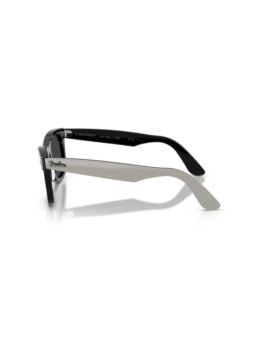 Поляризованные солнцезащитные очки унисекс, Wayfarer Street Neat RB2240 Ray-Ban — изображение 5 из 5, серый черный