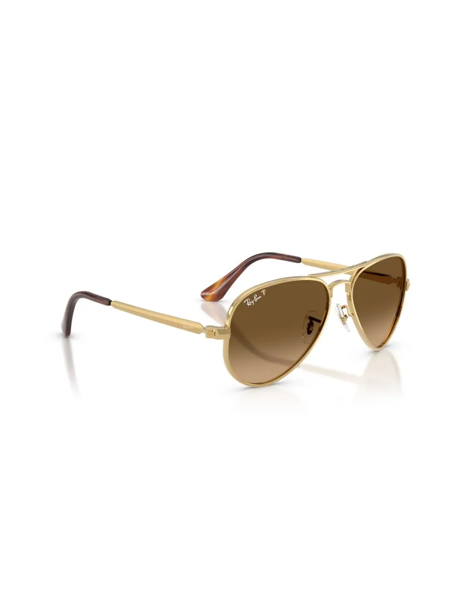 Поляризованные солнцезащитные очки унисекс, модель Aviator Max RB3925 Ray-Ban — изображение 2 из 6, золото