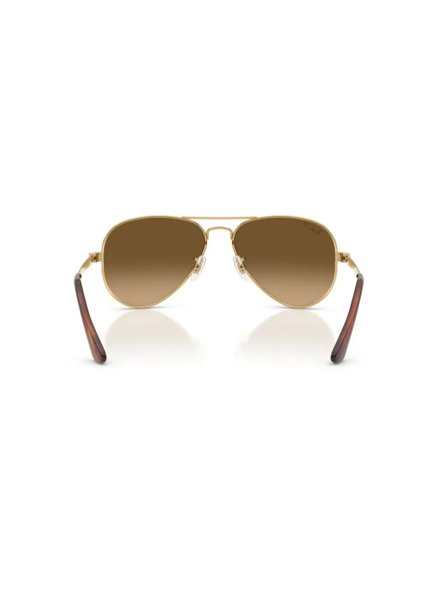 Поляризованные солнцезащитные очки унисекс, модель Aviator Max RB3925 Ray-Ban — изображение 4 из 6, золото