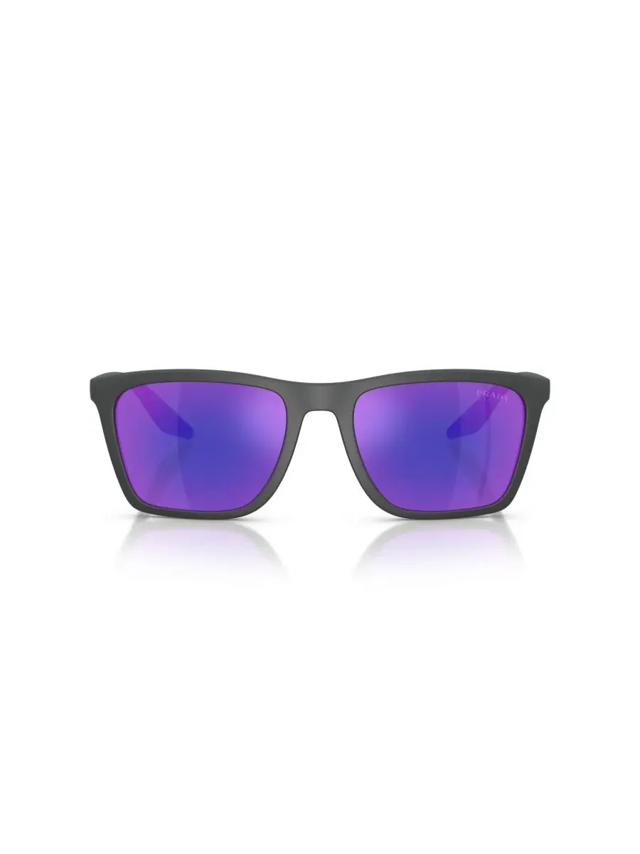 Мужские солнцезащитные очки Prada Linea Rossa прямоугольной формы, PS B08S Persol — изображение 2 из 6, серый