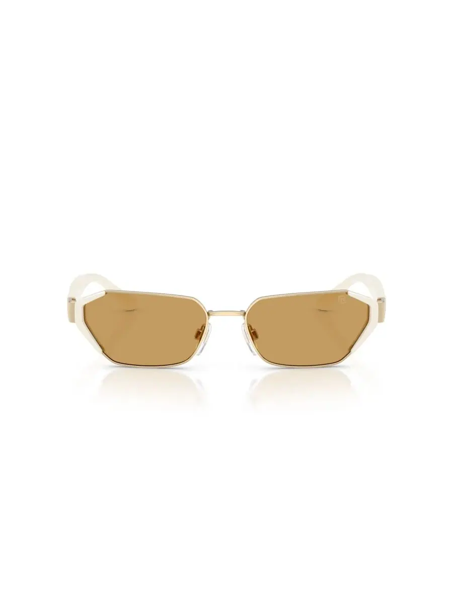 Женские солнцезащитные очки с геометрическим рисунком, RL7094 Ralph Lauren — изображение 2 из 6, бледный золотистый