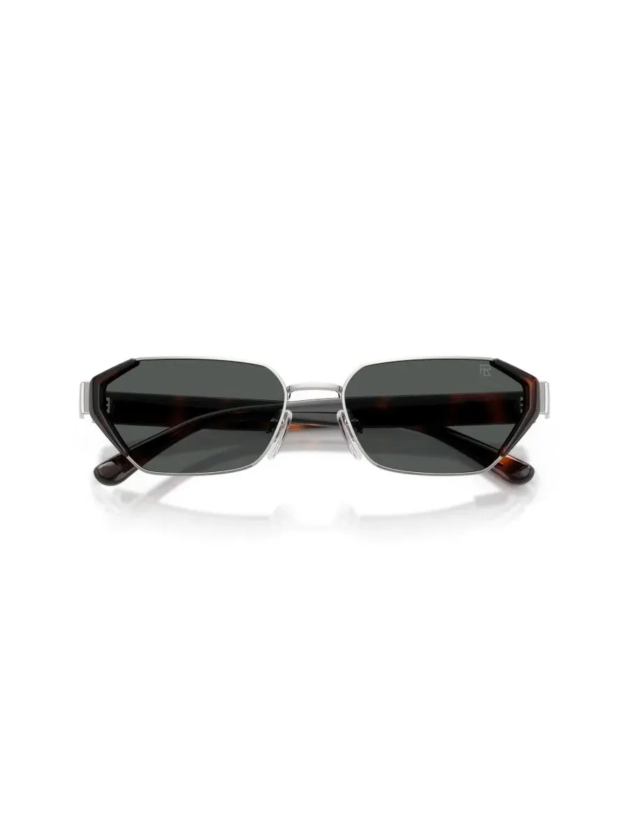 Женские солнцезащитные очки с геометрическим рисунком, RL7094 Ralph Lauren — изображение 2 из 6, серебристый