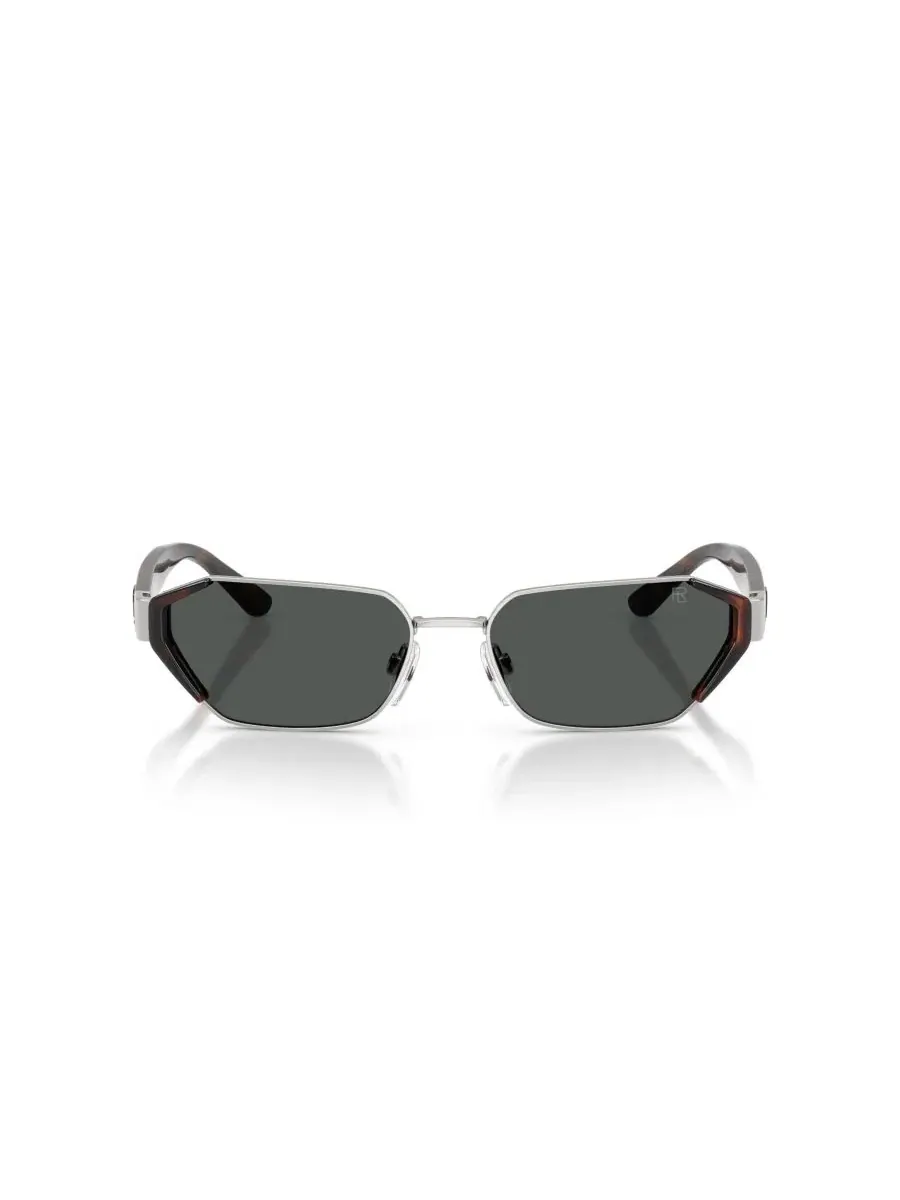 Женские солнцезащитные очки с геометрическим рисунком, RL7094 Ralph Lauren — изображение 4 из 6, серебристый