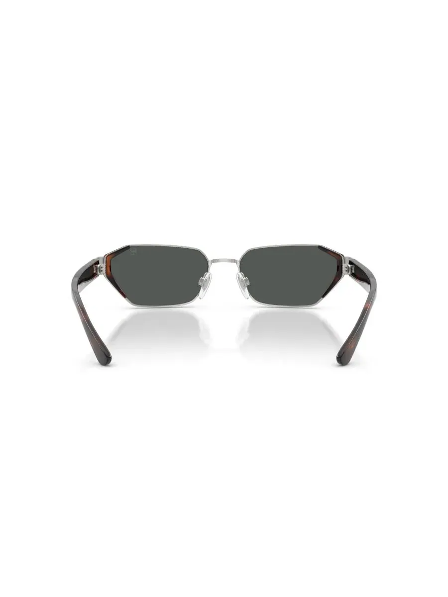 Женские солнцезащитные очки с геометрическим рисунком, RL7094 Ralph Lauren — изображение 5 из 6, серебристый
