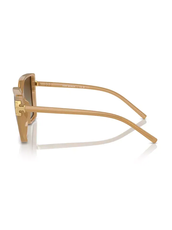 Женские поляризационные солнцезащитные очки, Ty9076U Tory Burch — изображение 2 из 6, коричневый
