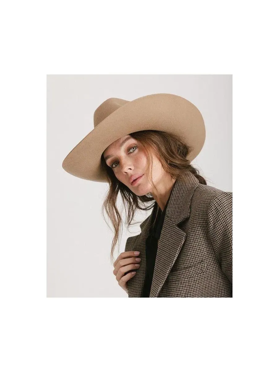 Шляпа Western с кирпичной тульей Lane Brick Top Gigi Pip — изображение 4 из 4, коричневый