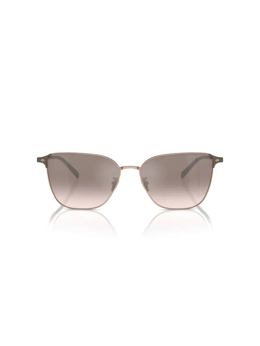 Солнцезащитные очки с квадратной оправой AR6155 Giorgio Armani — изображение 2 из 5, розовый золотистый