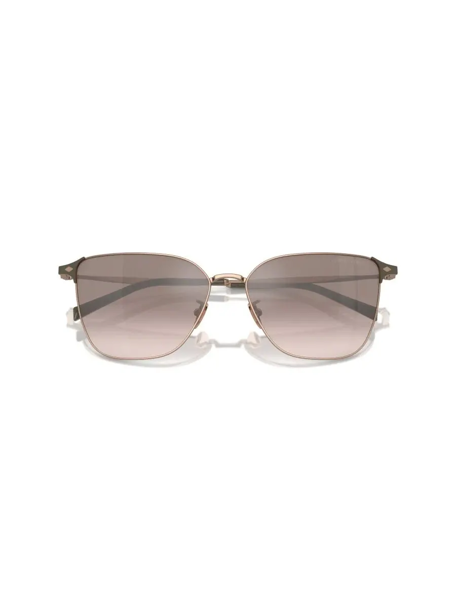 Солнцезащитные очки с квадратной оправой AR6155 Giorgio Armani — изображение 5 из 5, розовый золотистый