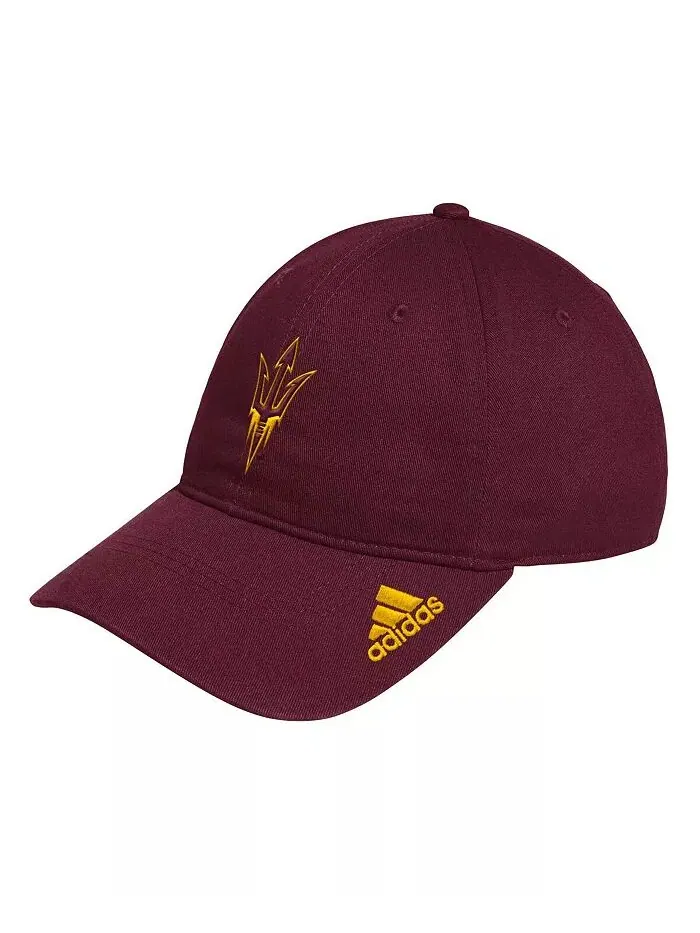 Мужская темно-бордовая шапка с логотипом Arizona State Sun Devils Locker Room, регулируемая adidas