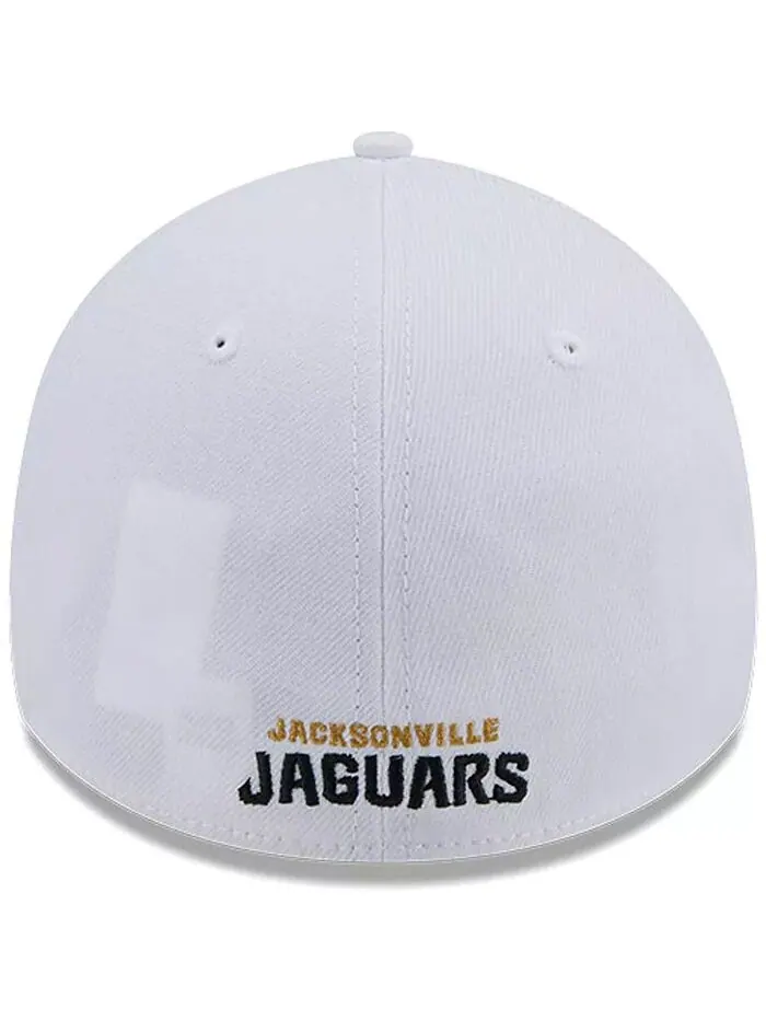 Мужская белая бейсболка Jacksonville Jaguars Main 39THIRTY Flex New Era — изображение 3 из 3