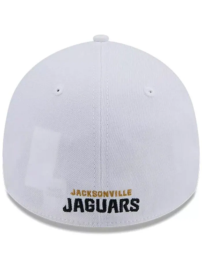 Мужская белая кепка Jacksonville Jaguars Main 39THIRTY Flex Hat New Era — изображение 3 из 3, белый