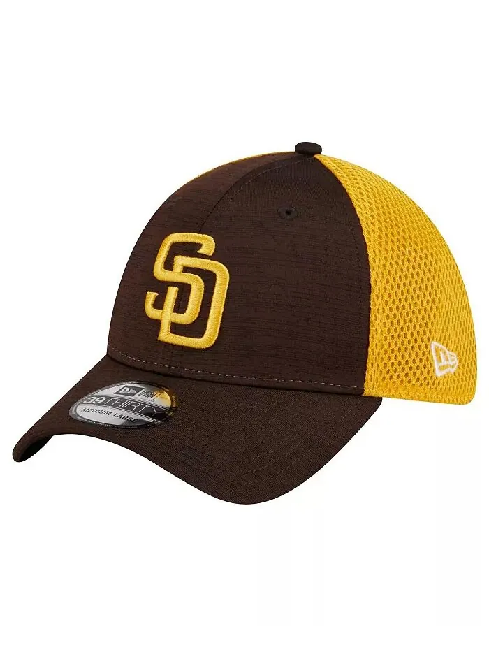 Мужская коричневая кепка San Diego Padres Neo 39THIRTY Flex New Era
