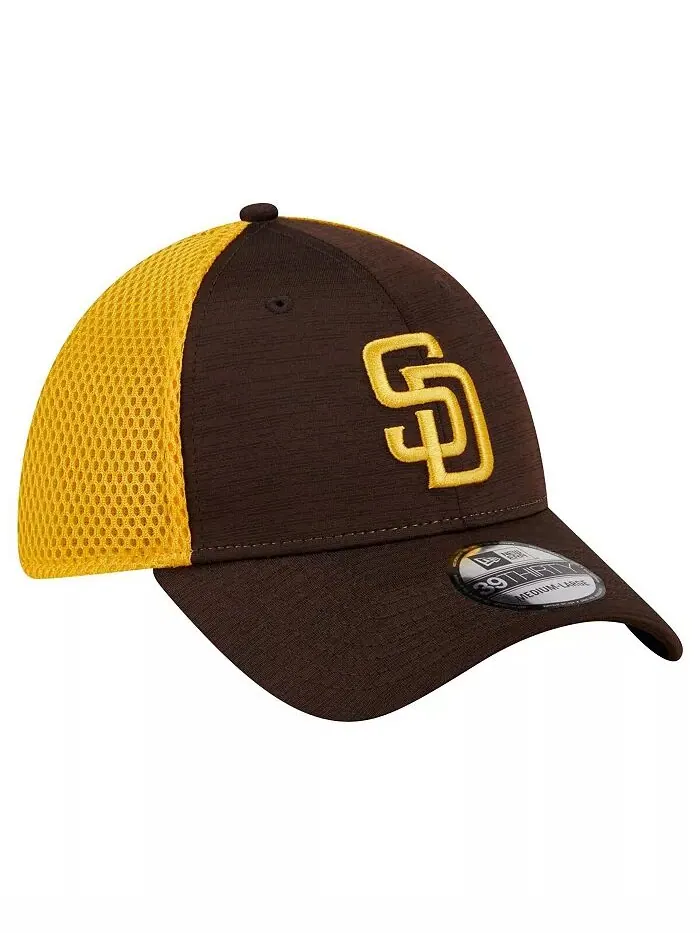 Мужская коричневая кепка San Diego Padres Neo 39THIRTY Flex New Era — изображение 2 из 4