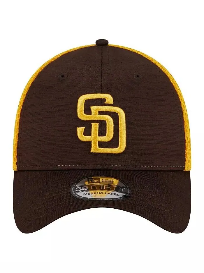 Мужская коричневая кепка San Diego Padres Neo 39THIRTY Flex New Era — изображение 4 из 4