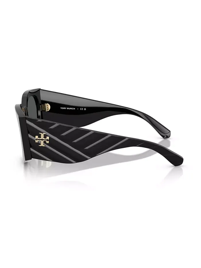 Женские солнцезащитные очки большого размера, TY7221U Tory Burch — изображение 3 из 6, черный