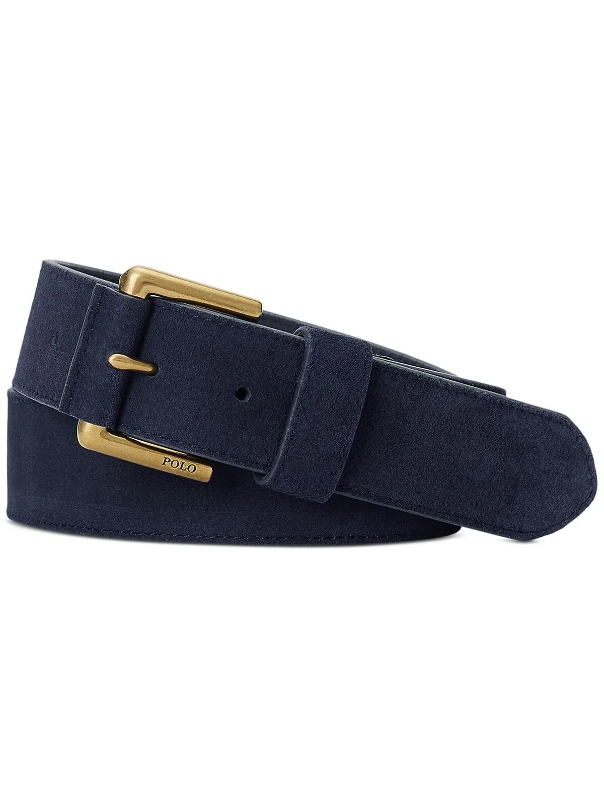 Мужской замшевый ремень с роликовой пряжкой Polo Ralph Lauren