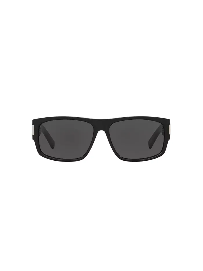 Мужские прямоугольные солнцезащитные очки, SL 689 YS000575 Saint Laurent — изображение 2 из 5, черный