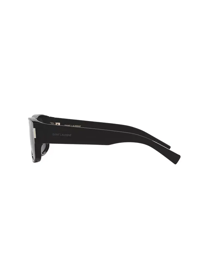 Мужские прямоугольные солнцезащитные очки, SL 689 YS000575 Saint Laurent — изображение 3 из 5, черный