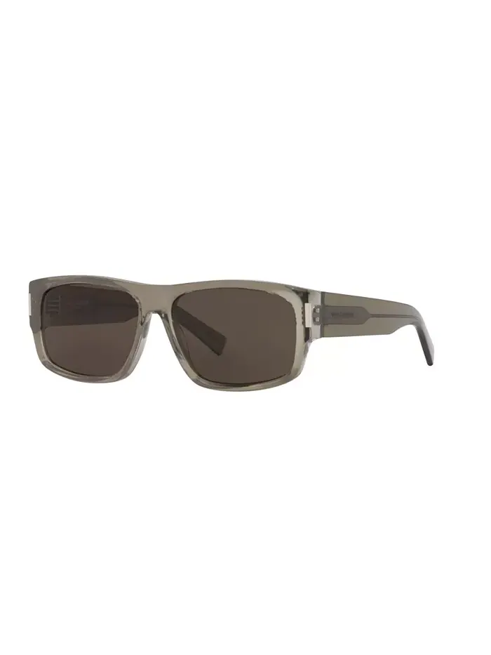 Мужские прямоугольные солнцезащитные очки, SL 689 YS000575 Saint Laurent — изображение 1 из 5, коричневый