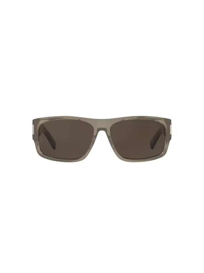 Мужские прямоугольные солнцезащитные очки, SL 689 YS000575 Saint Laurent — изображение 2 из 5, коричневый