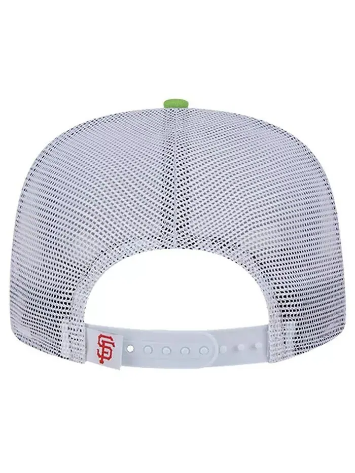 Мужская красная бейсболка San Francisco Giants Neon Horizon A-Frame Trucker 9FIFTY Snapback New Era — изображение 3 из 4