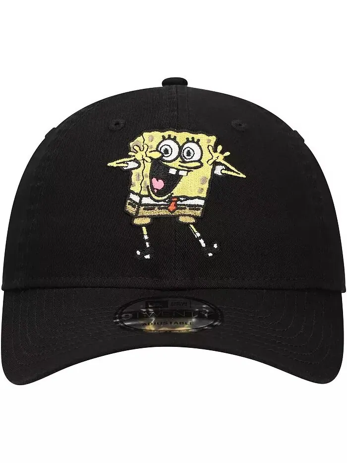 Мужская черная регулируемая шапка SpongeBob SquarePants 9TWENTY New Era — изображение 2 из 4