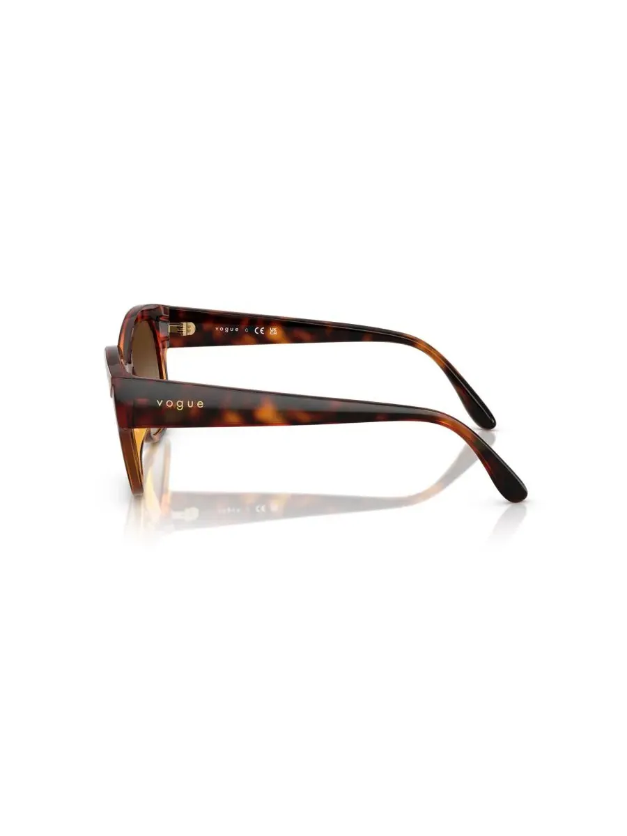 Женские солнцезащитные очки «Бабочка», VO5638SU Vogue Eyewear, темно-havana — изображение 4 из 8, коричневый