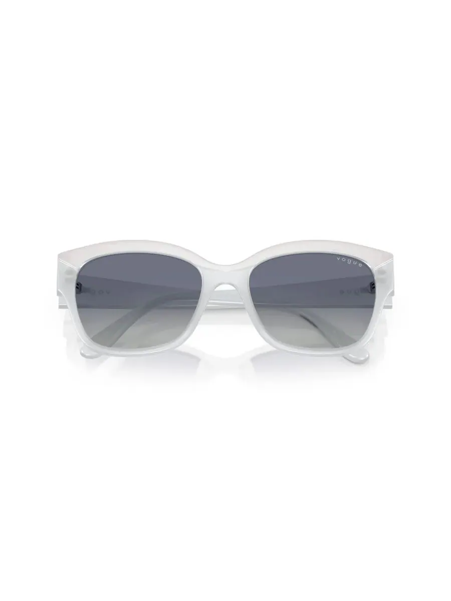 Женские солнцезащитные очки «Бабочка», VO5638SU Vogue Eyewear, top белый, opal milk — изображение 6 из 8