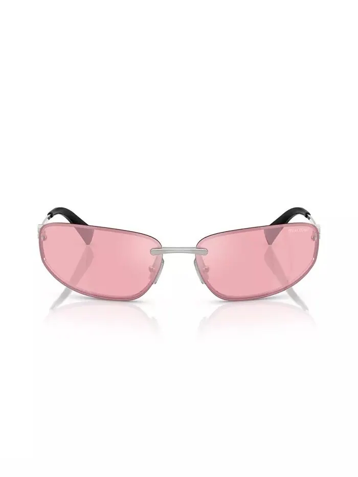 Женские солнцезащитные очки MIU MIU — изображение 2 из 6, розовый/серебристый