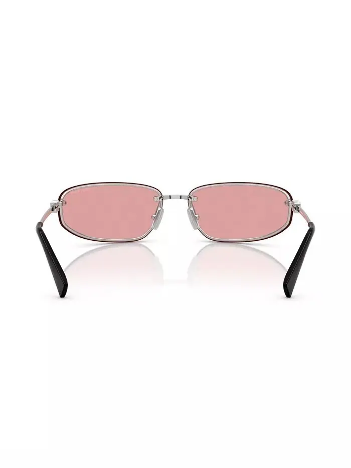 Женские солнцезащитные очки MIU MIU — изображение 4 из 6, розовый/серебристый