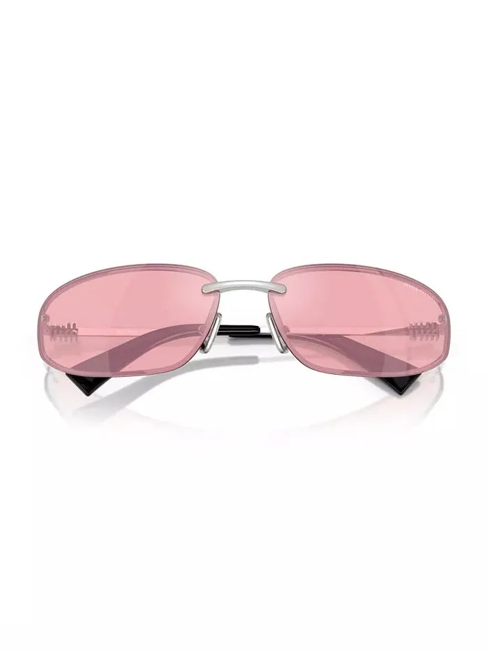 Женские солнцезащитные очки MIU MIU — изображение 5 из 6, розовый/серебристый