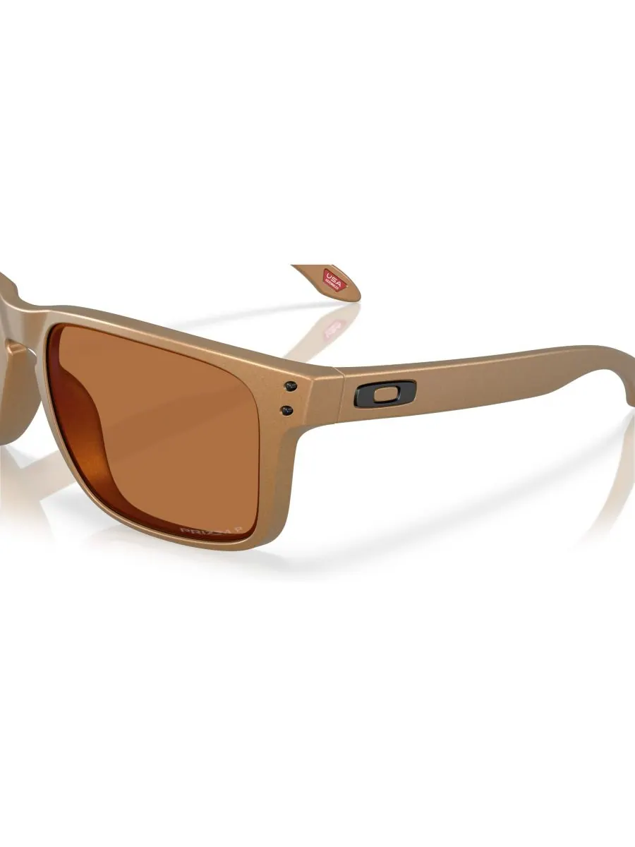 Мужские поляризованные солнцезащитные очки Holbrook XL Alloy Collection, OO9417 Oakley — изображение 7 из 9, золотистый