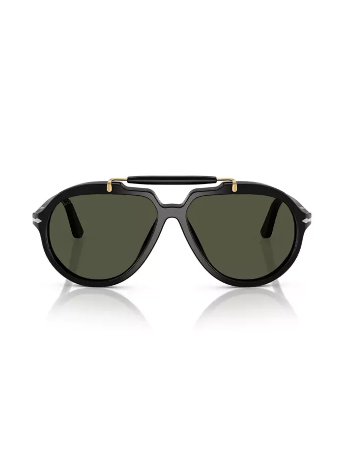 Унисекс круглые солнцезащитные очки, PO0202S Persol — изображение 2 из 10, черный