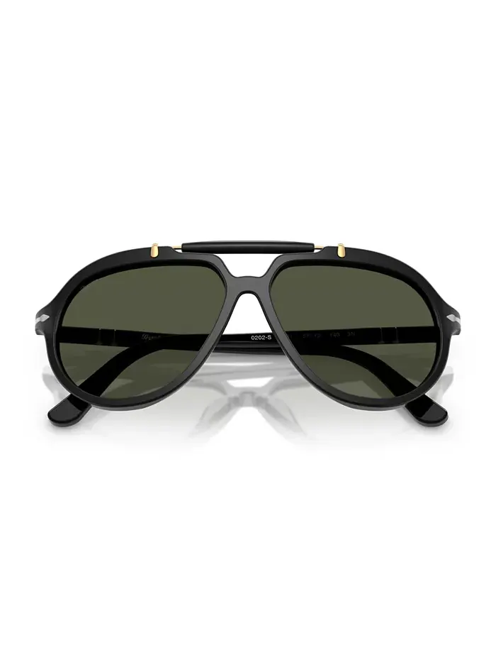 Унисекс круглые солнцезащитные очки, PO0202S Persol — изображение 4 из 10, черный