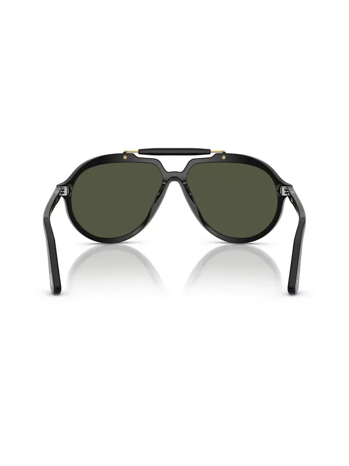 Унисекс круглые солнцезащитные очки, PO0202S Persol — изображение 6 из 10, черный