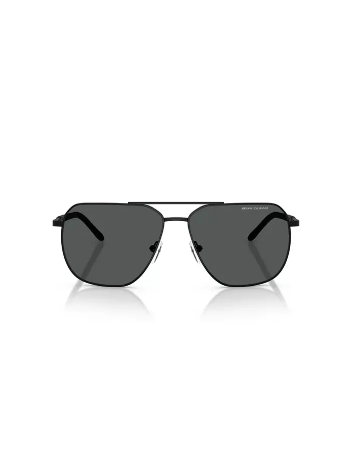 Мужские солнцезащитные очки AX2057S Armani Exchange — изображение 11 из 19, серебряный