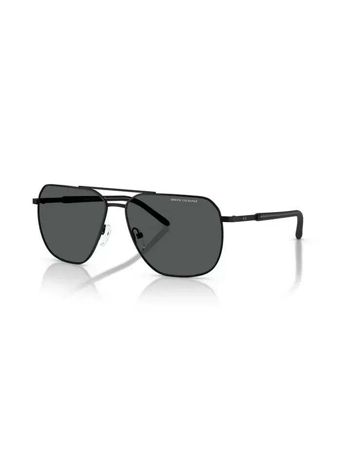 Мужские солнцезащитные очки AX2057S Armani Exchange — изображение 15 из 19, серебряный