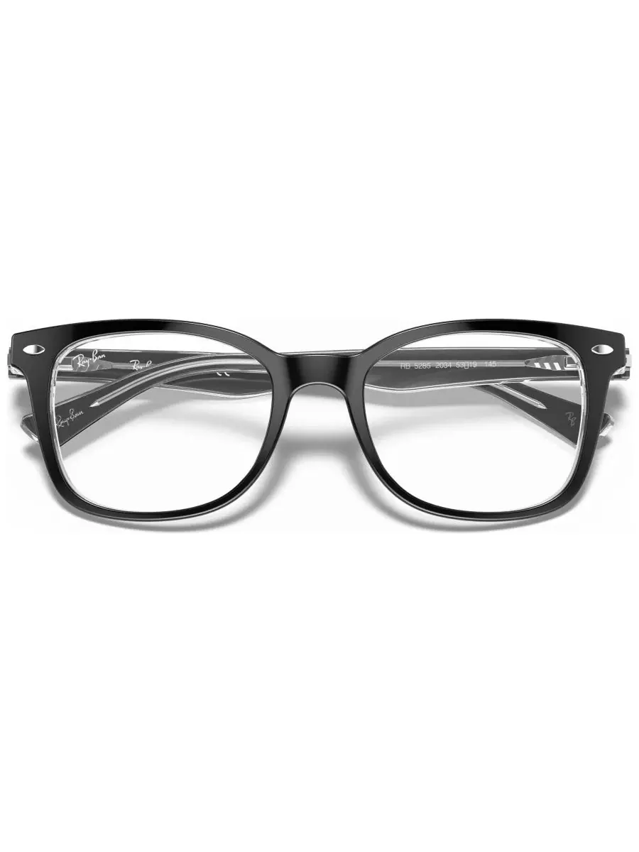 Женские квадратные очки RX5285 Ray-Ban — изображение 4 из 13, черный
