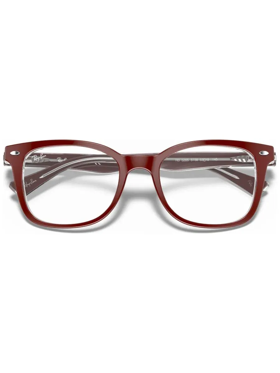 Женские квадратные очки RX5285 Ray-Ban — изображение 4 из 13, коричневый