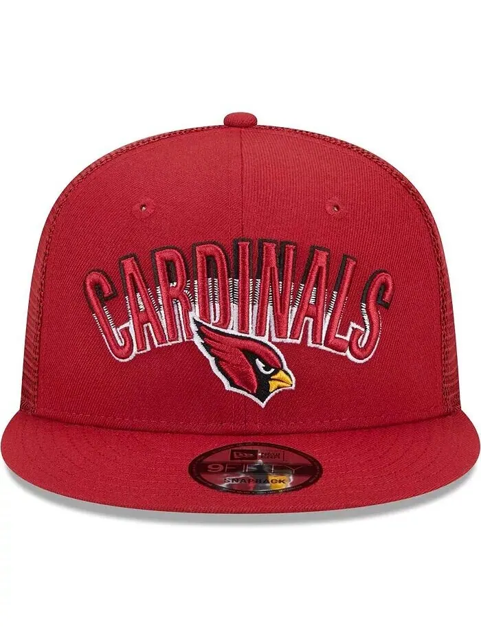 Мужская бейсболка Cardinal Arizona Cardinals Grade Trucker 9FIFTY Snapback New Era — изображение 2 из 4