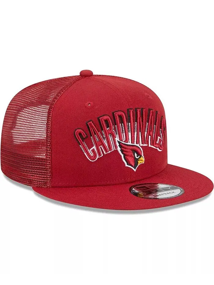 Мужская бейсболка Cardinal Arizona Cardinals Grade Trucker 9FIFTY Snapback New Era — изображение 4 из 4