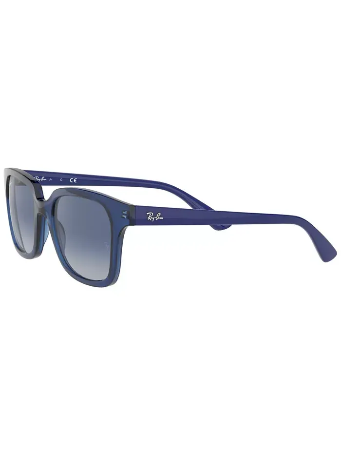 Детские солнцезащитные очки, RB9071S (возраст 07-10 лет) Ray-Ban Jr — изображение 3 из 10, прозрачный синий