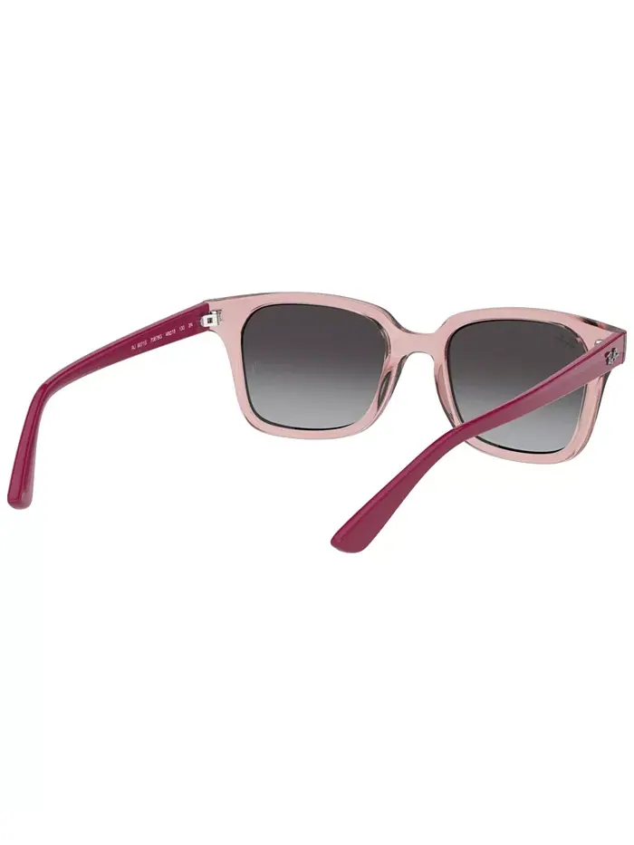 Детские солнцезащитные очки, RB9071S (возраст 07-10 лет) Ray-Ban Jr — изображение 2 из 10, прозрачный розовый