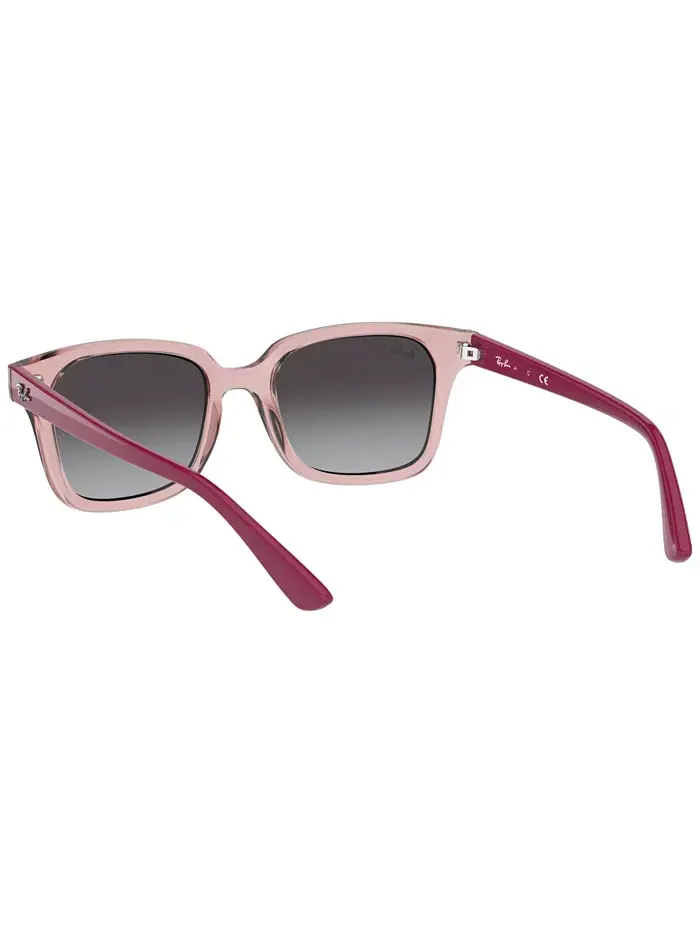 Детские солнцезащитные очки, RB9071S (возраст 07-10 лет) Ray-Ban Jr — изображение 5 из 10, прозрачный розовый