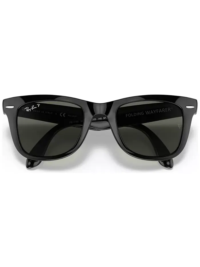 Поляризационные солнцезащитные очки, RB4105 FOLDING WAYFARER Ray-Ban — изображение 5 из 8, зеленый