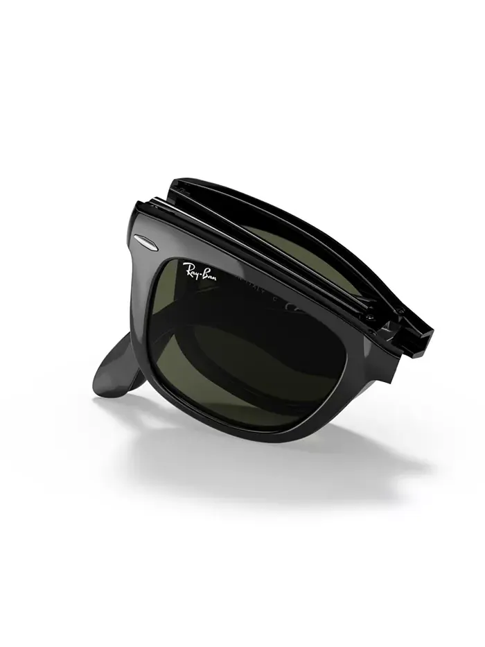 Поляризационные солнцезащитные очки, RB4105 FOLDING WAYFARER Ray-Ban — изображение 8 из 8, зеленый