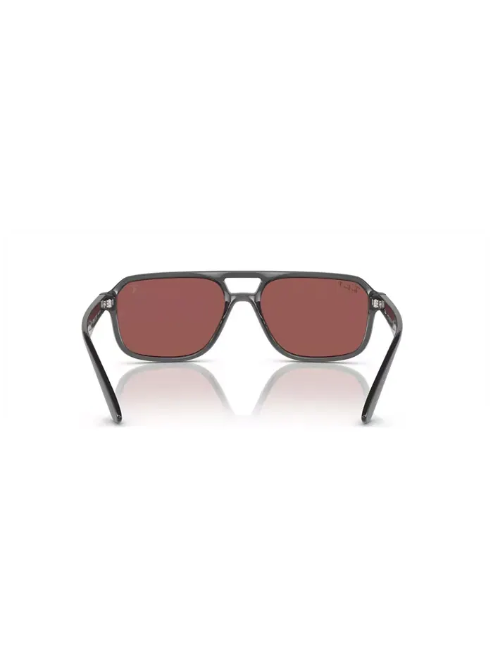 Унисекс поляризованные солнцезащитные очки, зеркальные RB4414M Ray-Ban — изображение 2 из 7, прозрачный серый
