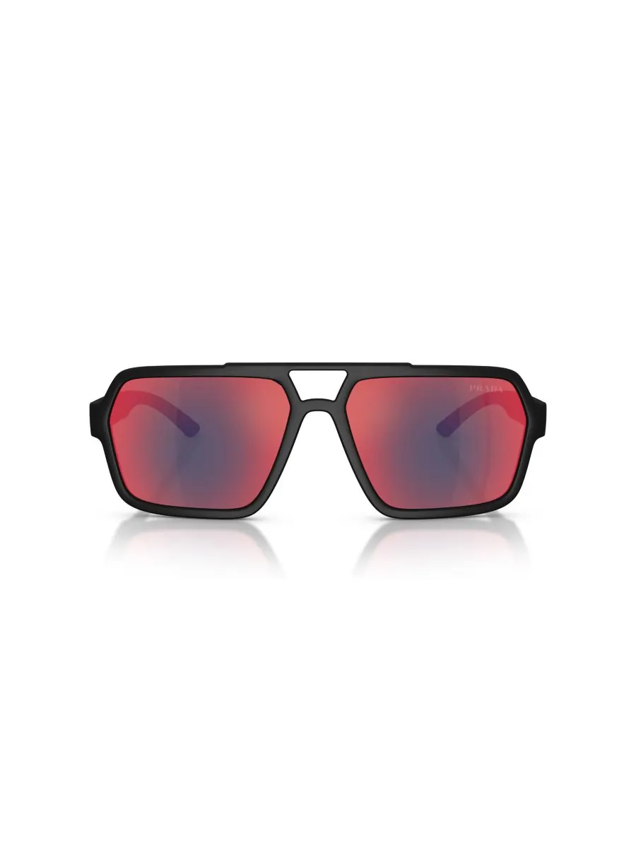 Мужские солнцезащитные очки большого размера, PS A06S PRADA LINEA ROSSA — изображение 5 из 6, черный