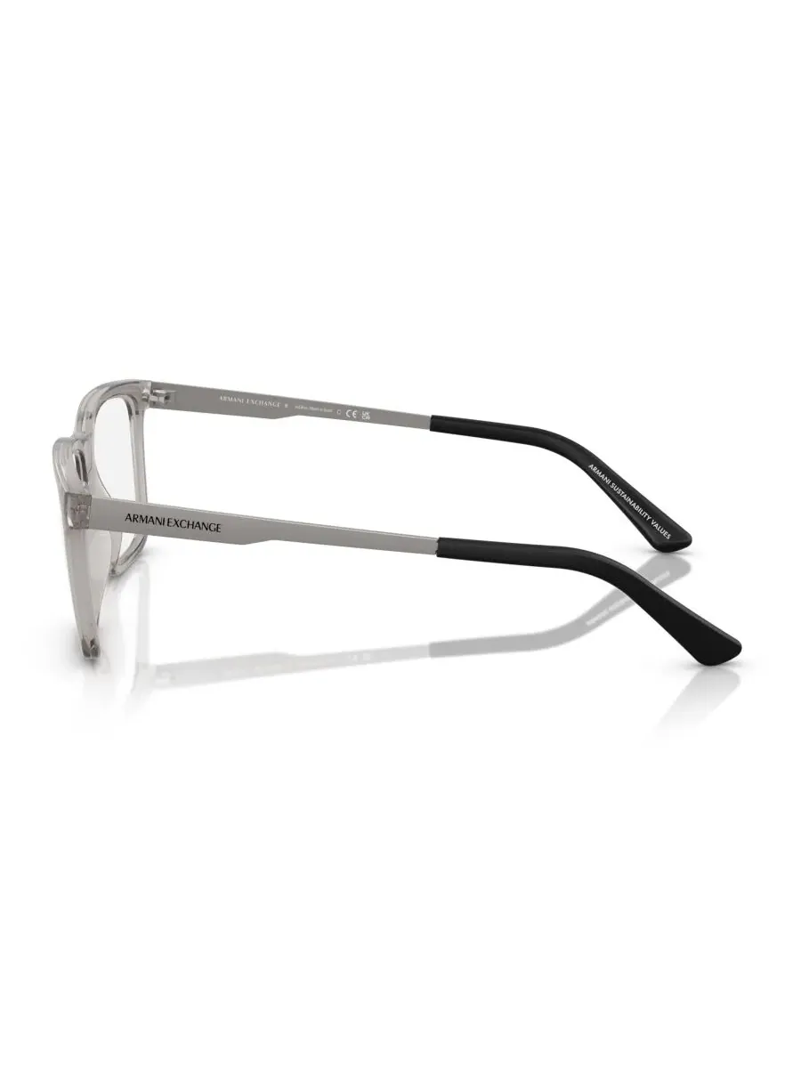 Мужские прямоугольные очки, AX3103 A|X Armani Exchange — изображение 3 из 5, прозрачный серый